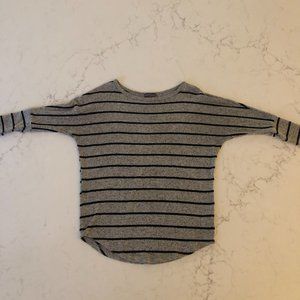 Market & Spruce Striped Top with 3/4 Length Sleeves
